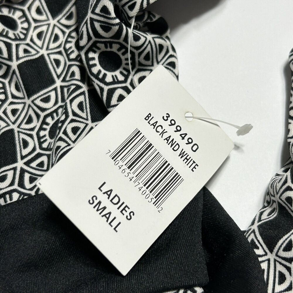 eci New York Black/ White Womens Dress V Neck Size Small NWT - Picture 16 of 16